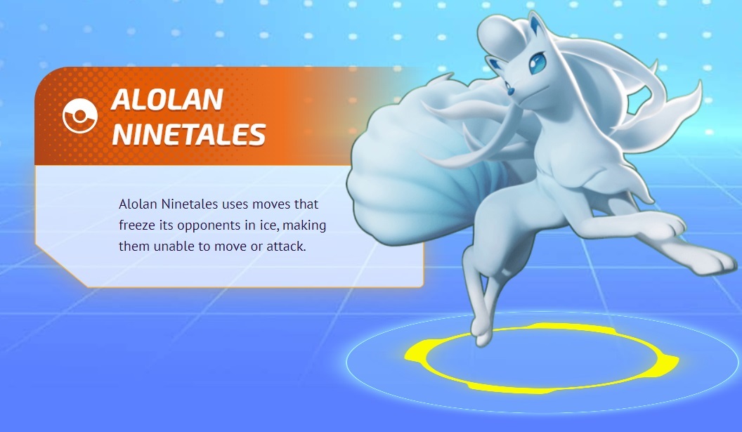 Alolan Ninetales guide Pokémon Unite