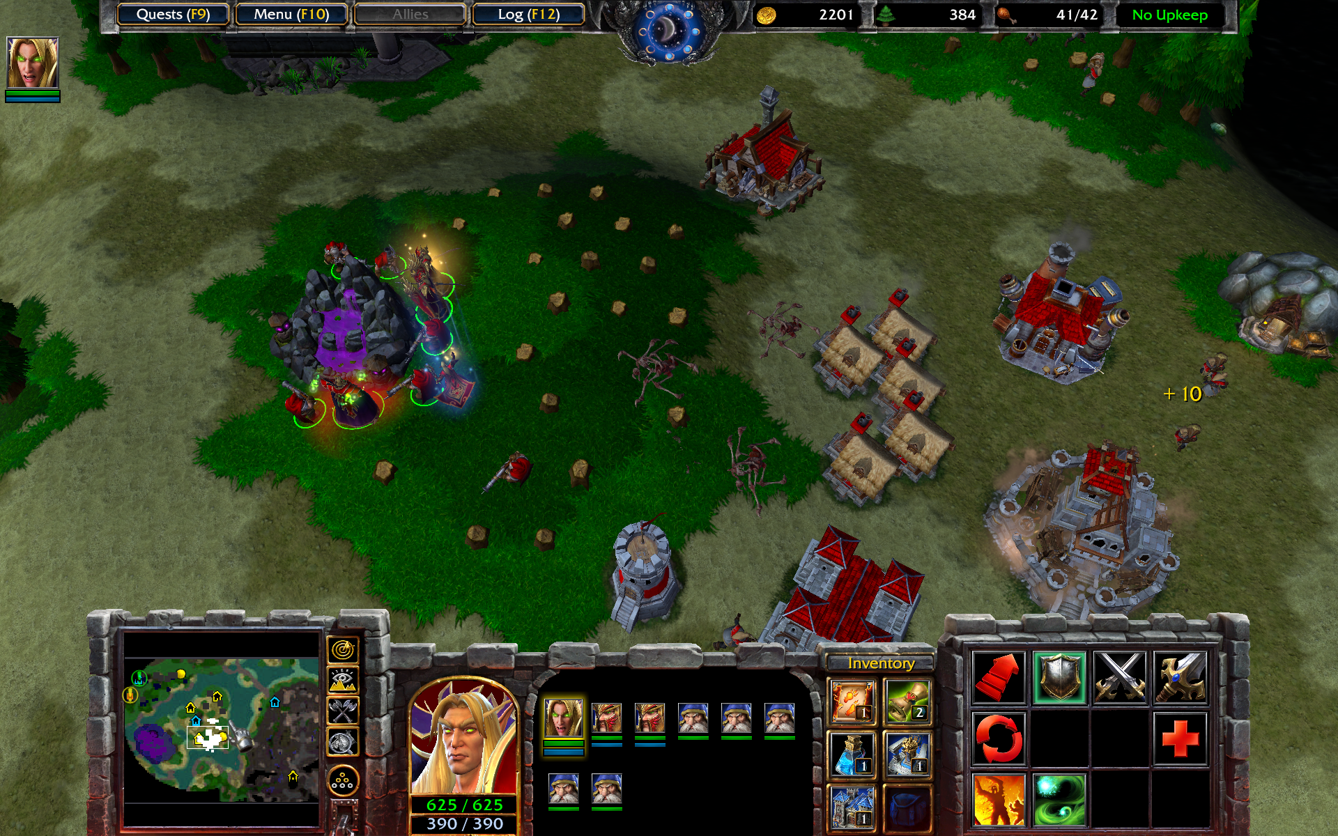 Warcraft 3 Reforged Interface, Blood Elves Base